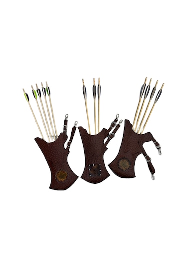 Gerçek Deri Ok Çantası - Tirkeş - Geleneksel Okçuluk Tirkeş