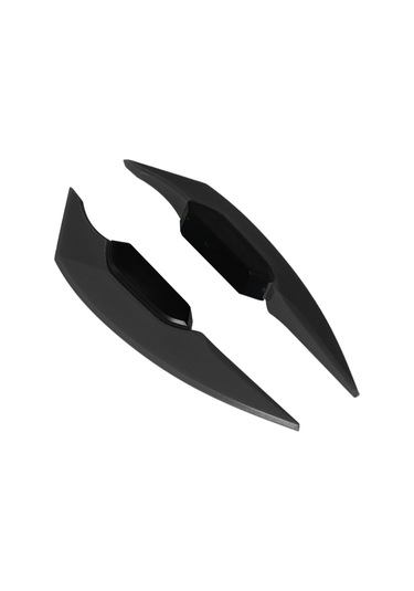 Reedark Motorcycle Atv Elektrikli Bisiklet Ön Kanat Kanatçık Abs Malzeme Spor Stili Evrensel Uyumlu Direk Yapıştırmalı 2 Adet Siyah Siyah