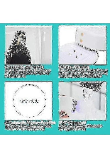 Elektrikli Diş Fırçası Yetişkinler - Ultrasonik U-şekilli Diş Fırçaları - 360 Ağız Temizleme - Kablosuz Şarj Ve Led Işık - Siyah Sertifikalı Whit Walkbee