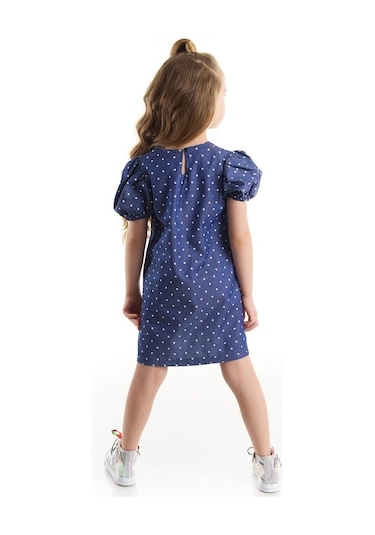 Denokids Kedicorn Kız Elbise Lacivert