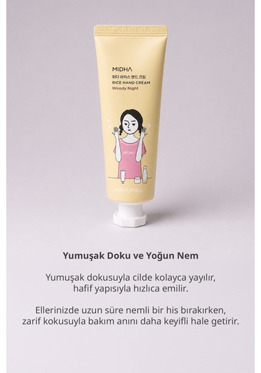 Midha Rice Hand Cream Woody Night