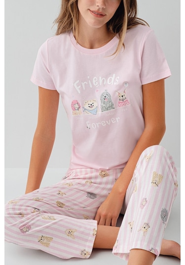 Rolypoly Kadın Pembe Pijama Takım Rp3810-s-v1 Pembe