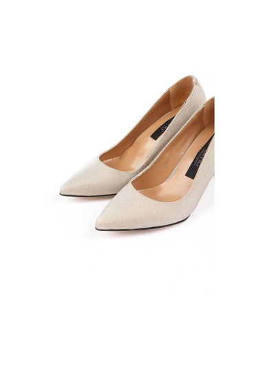 Sirella Parlak Altın Renkli Yüksek Topuklu Ayakkabı-altın Altın