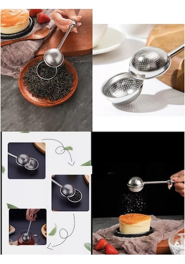 Zhlhome Bitki Çayı Süzgeci Çay Demleme Aparatı Gümüş