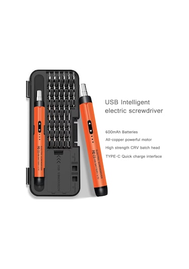 Blackbird Game Center Leerfei TK-S001 Pro Tech 38 Parça Hassas Şarjlı Tornavida Seti