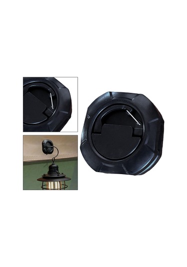 Suntek Çadır Kanopi Kancası Dişli Işık Sırt Çantasıyla Siyah