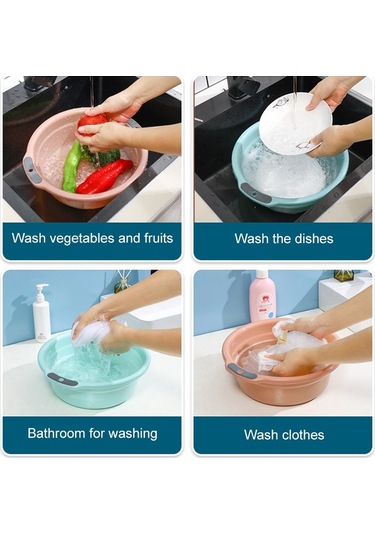 Sones Ev Tipi Asılı Kalınlaştırılmış Çift Kulaklı Kaymaz Lavabo Rastgele Renk Büyük Çok Renkli