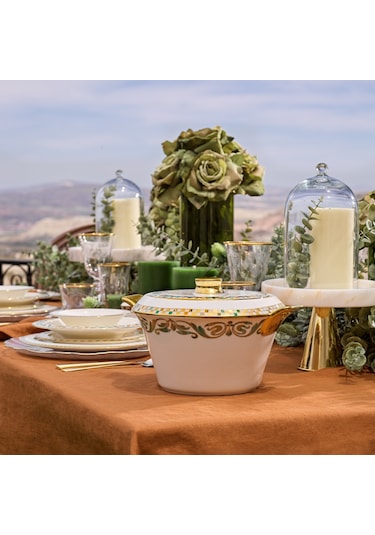 Schafer Tılsım Jade Yemek Takımı 60 Parça-yeşil