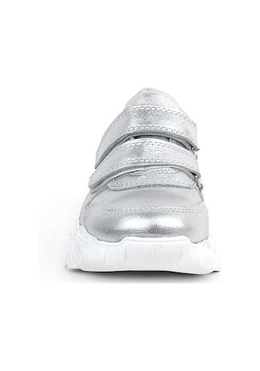 Rakerplus Hakiki Deri Gümüş Beyaz Tabanlı Kız Çocuk Sneakers Ayakkabı Gümüş Rakerplus Hakiki Deri Gümüş Beyaz Tabanlı Kız Çocuk Sneakers Ayakkabı Gümüş