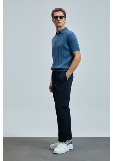 Lufian Glen Smart Erkek Chino Pantolon Slim Fit Lacivert Lacivert 111190336100200 Lacivert