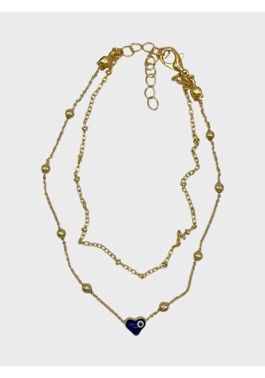 Arnes Jewelry Çelik Nazar Boncuklu Halhal Ar587nes Gold