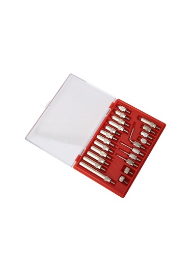 Dofolink Stainless Steel Dial Gauge Probe Set - 22 Pieces, 0.01mm Precision, Standard Thread, Rustproof Measurement Accessories