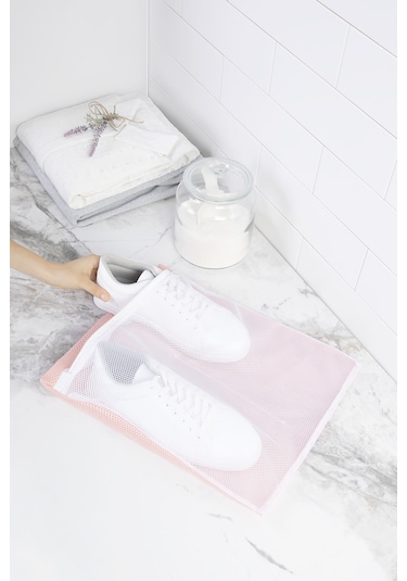 Ocean Home Textile Pembe Renk Ayakkabı Yıkama Filesi 35 x 40 cm