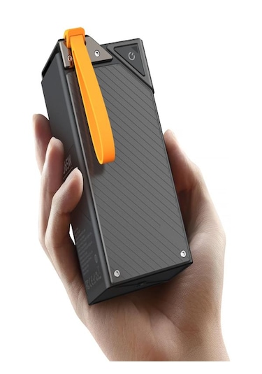 20000mah 65w Hızlı Şarjlı Dijital Göstergeli Powerbank 2x Type-c Girişli Taşınabilir Şarj Cihazı Siyah - Siyah