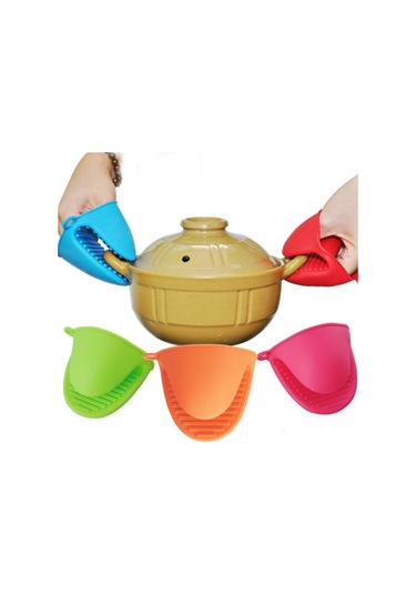 Geeksen Mavi Yemek Dereceli Silikon Fırın Eldiveni - Isıya Dayanıklı, Kaymazsız, Fırın-panjur-grill Uygun, Makine Yıkama Uygun Çok Renkli