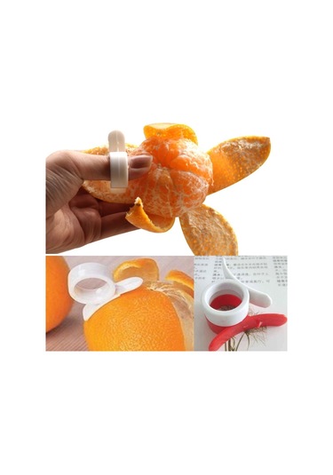 10 Adet Halka Tipi Limon Turuncu Mandallama Açıcı Soyucu Kabuk Dilimleyici Kesici Meyve Cilt Sökücü Bıçak Yardımcısı, Rastgele Renk Dağıtım Diğer