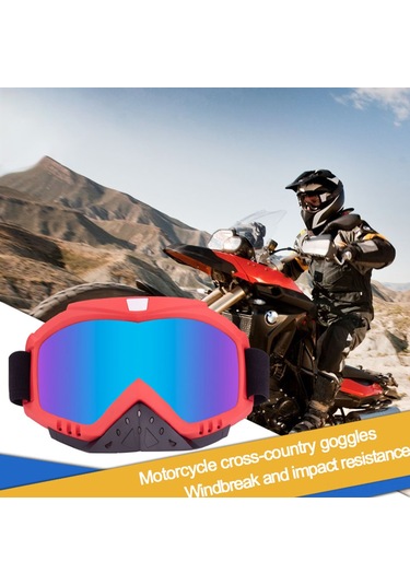 Ximistore9 Uv Koruyucu Motosiklet Gözlüğü - Anti-sis, Rüzgar Geçirmez, Konforlu