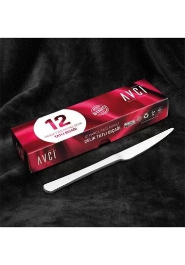 Avcı 417 İstanbul Tatlı Bıçağı 12 Li Gri