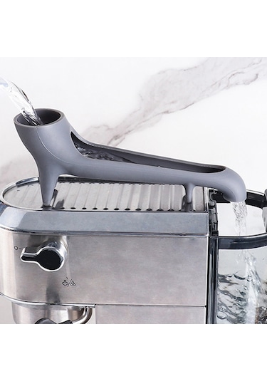 Reedark Kahve Makinesi Su Tankı Hızlı Doldurma Huni - Yemek Grubu Silikon, Taşınmadan/parçalamadan Su Ekleme, Kayma Engeli, Tüm Arka Su Kutulu Makinelere Uygun, Siyah Siyah