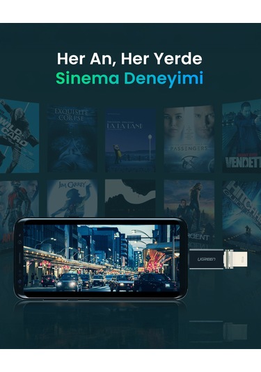 Ugreen Usb-c To Usb 3.0 Dönüştücü Adaptör, Siyah, 20808