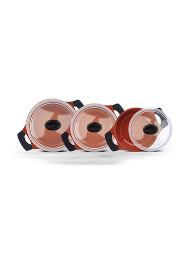 Thermoad Sahan Seti 3 Parça Red Diamond 18 - 20 - 22 CM