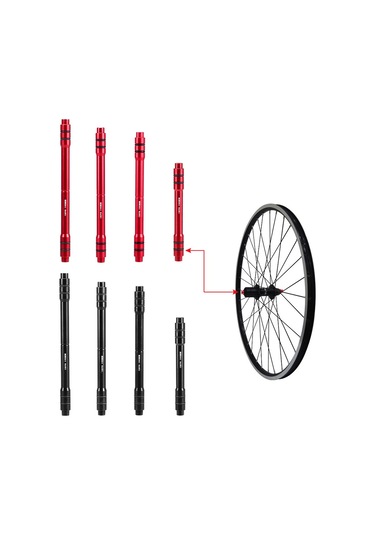 12mm Ila 9mm Qr Adaptörü Mtb Bisiklet Üzerinden Aks Aly2452049 Siyah Siyah