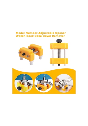 Saat Kasası Çıkarma Montajı Üç Pençeli Açık Kapak Seti Saat Tamir Takımı