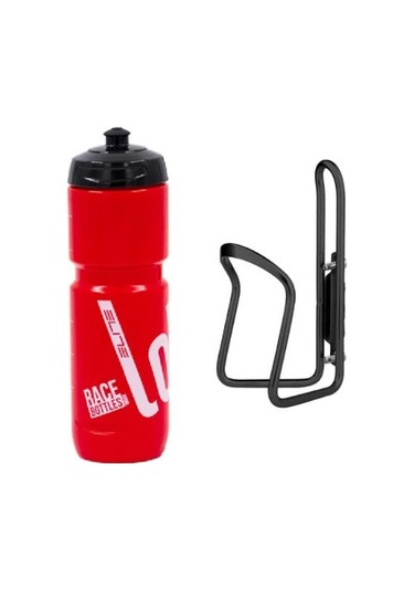 Elite Super Loli 800ml Bisiklet Matara Kafes Seti Kırmızı Kırmızı