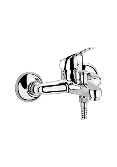Banyo Bataryası Pirinç Malzeme Aç Kapa Musluk Krom