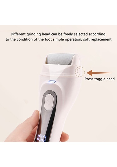 V-618 Dijital Ekranlı Elektrikli Ayak Nasır Sökücü Pedikür Aletleri Ayak Bakım Seti Siyah