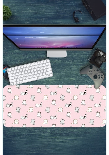 Gaming Oyuncu Xl Mouse Pad Kaydırmaz Dikişli 80 30 Cm Mousepad 17