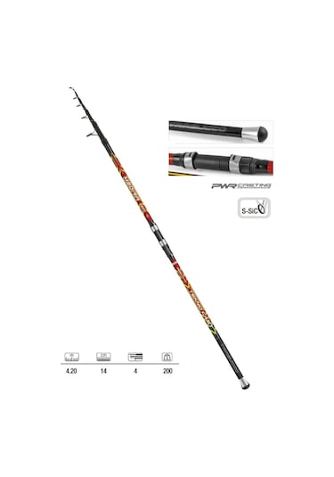 Trabucco Medira Tekno Cast Surf 420cm 200gr Teleskopik Surf Kamışı