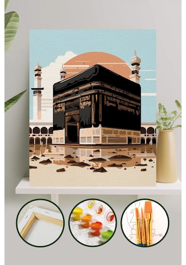 Sayılarla Boyama Tuval Seti 40x50 Cm - Kabe