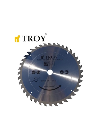 Troy 25204 Ahşap Dairesel Testere Bıçağı Ø255mm X 40t