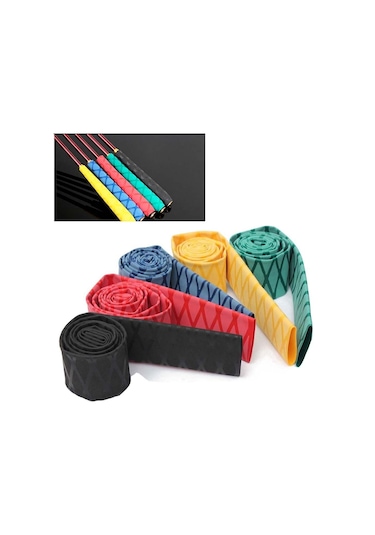 Homyl Kaymaz Dokulu X-tube Isıyla Daralan Boru Olta 35mm-siyah