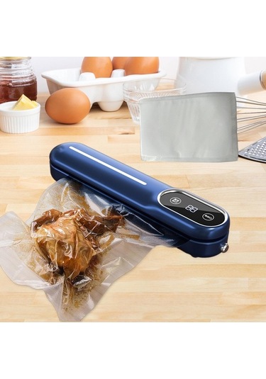 Createtech Vakum Tasarrufu Suntek Paketleyici Mühürleyen Mavi Gıda Ekmek Mg Mavi