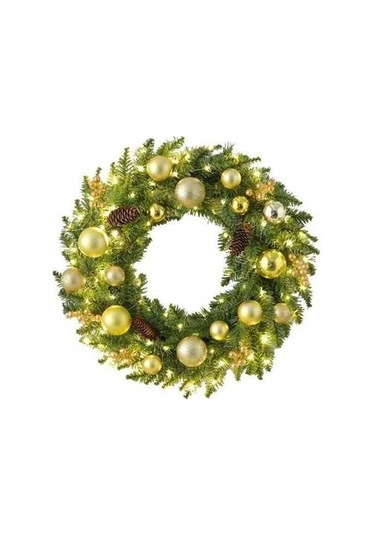 Pazly Led Işıklar Çam Konisi Tasarımı Canlı Renk Gerçekçi Ön Kapı Garland Asılı Süsleme Işıkla Işıkla