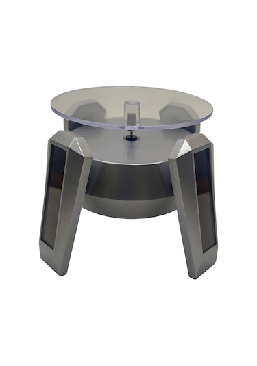 Solar Ayaklı 360 Derece Döner Ürün Standı Gümüş