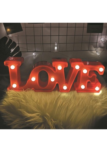 Homyl Led Lover Heart Light Sevgililer Günü Hediyesi Kırmızı Kırmızı