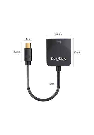 Veggieg 4k 30hz Mini Displayport Dp To Hdmı Çevirici Dönüştürücü