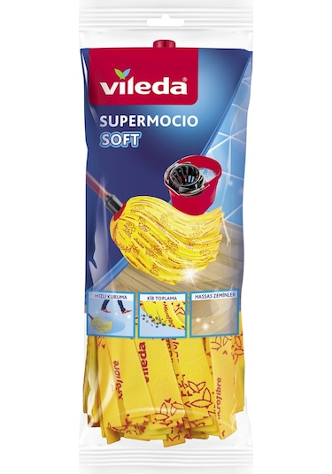 Vileda Supermocio Soft %30 Mikrofiberli Yedek Paspas