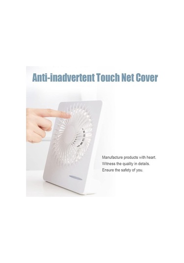 Masaüstü Usb Mini Fan - Beyaz Ha63sl Beyaz