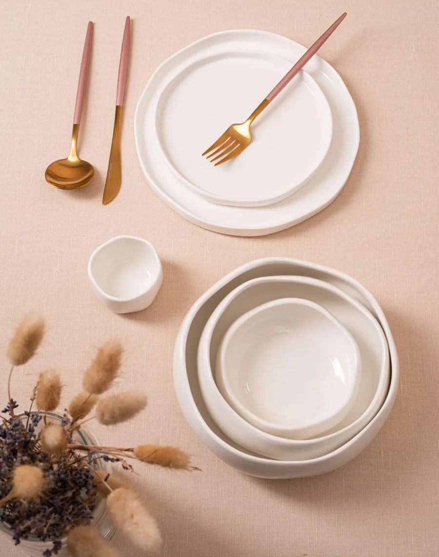 Kunstwerk Egghell Porselen Salata Kasesi 350 Ml 2 Parça Set 172388222 Beyaz