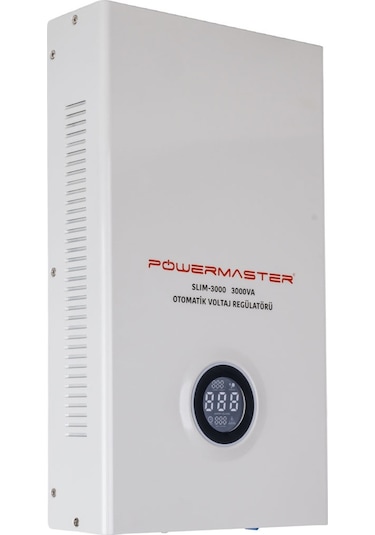 Powermaster Slım-3000 Otomatik 1800 Watt 3000va Voltaj Regülatörü