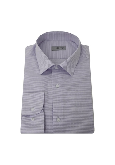 Uki Lila Slim Fit Uzun Kol Gömlek Lila