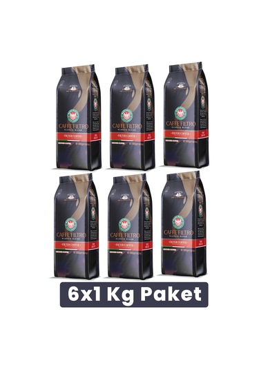 Mare Mosso Caffe ê Vendite Filtro Clasico Çekirdek Filtre Kahve 6 x 1 KG