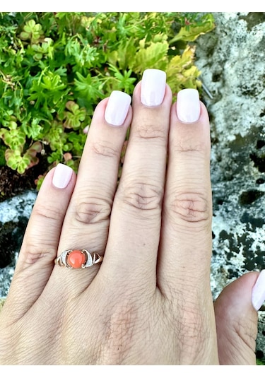 Elana Preslenmiş Koral İle Yüzük 189064390 Diğer