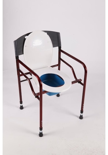 Hasta Tuvalet Banyo Sandalyesi Kapaklı Beyaz