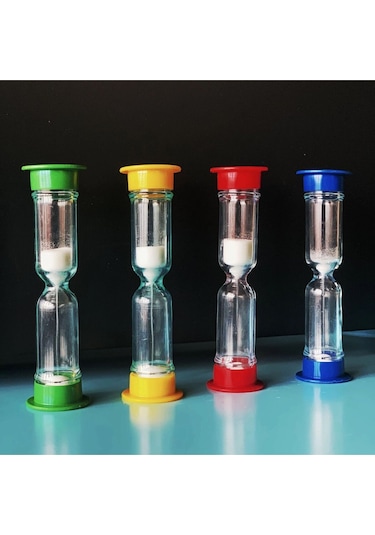 Plastik 1 Dakikalık Kum Saati 3'lü Set