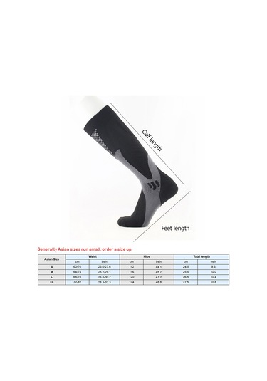 Skycity Spor Kompresyon Çorapları: Bisiklet Ve Futbol İçin Orta Boy, Nylon, Nemi Absorban, Havalandırıcı, Dayanıklı, Unisex, Siyah, 1 Çift 33154 Siyah